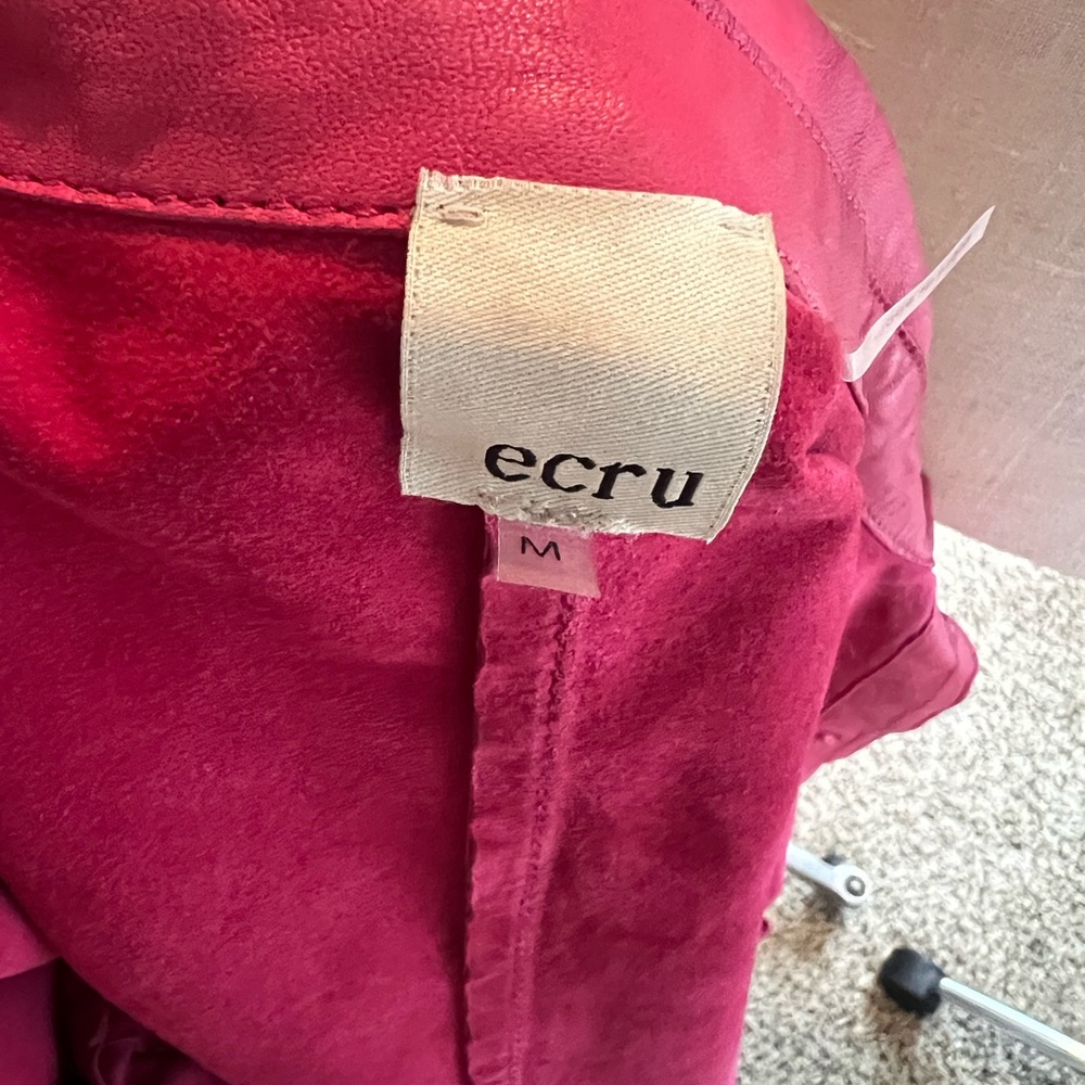 Ecru leather jacket